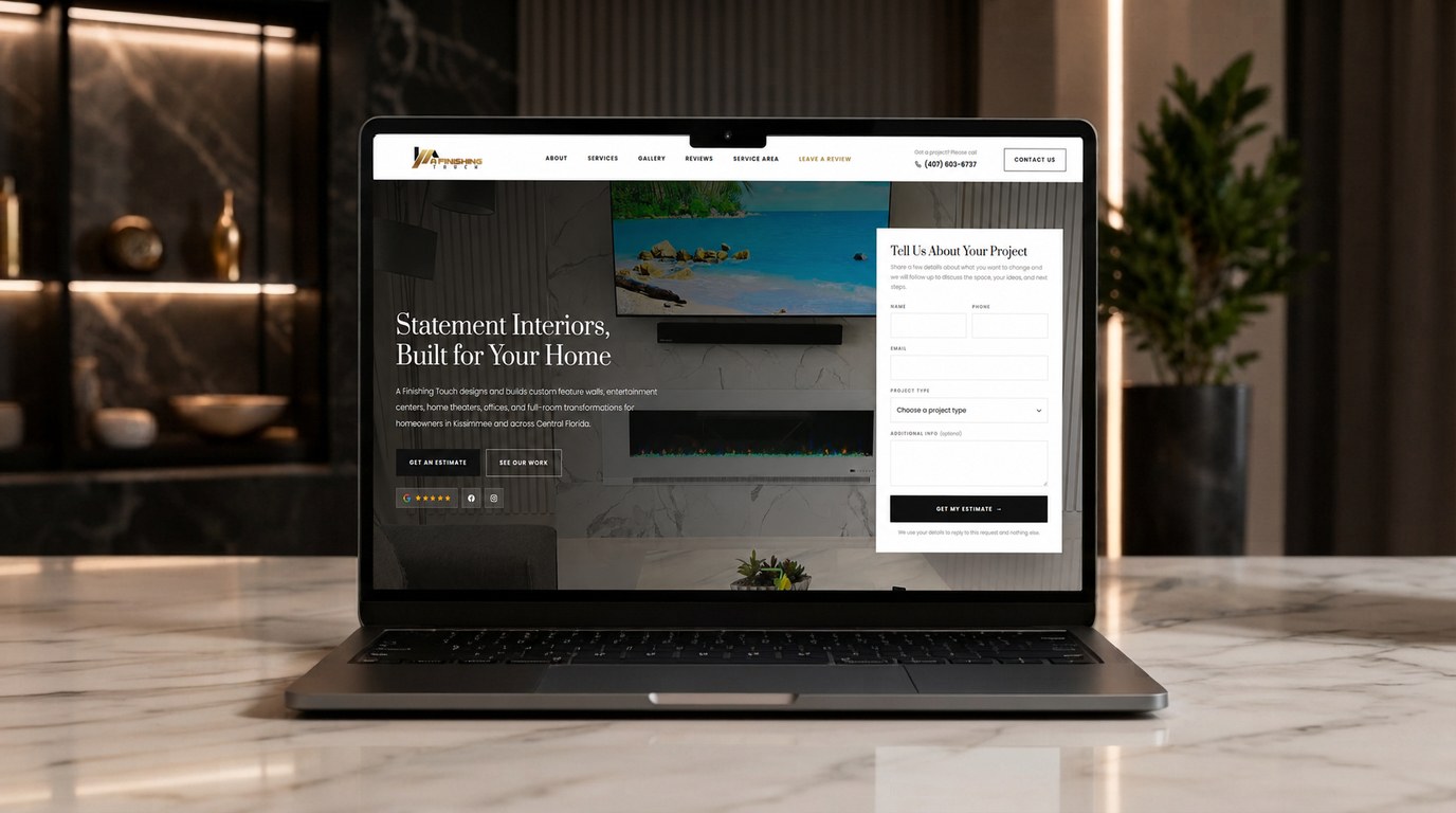 A Finishing Touch — a website by GT Studios
